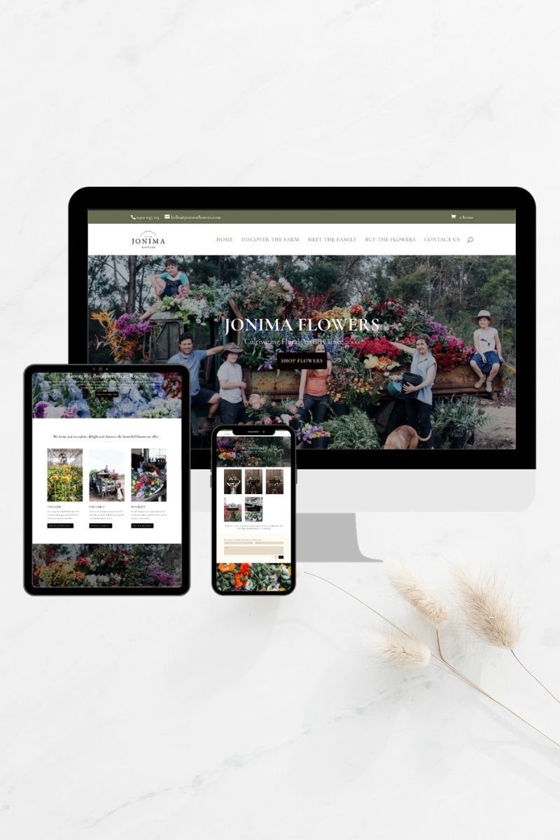 Jonima Flowers Website